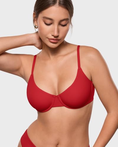 Image of INLYRIC Women's Unlined Balconette Bra Tshirt Underwire
