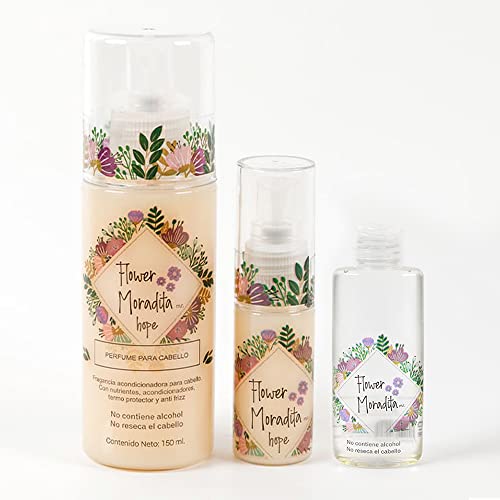 Kit Perfume de Mujer para Cabello más Seda sin Alcohol sin Parabenos ni Sulfatos Flower Moradita (Hope)