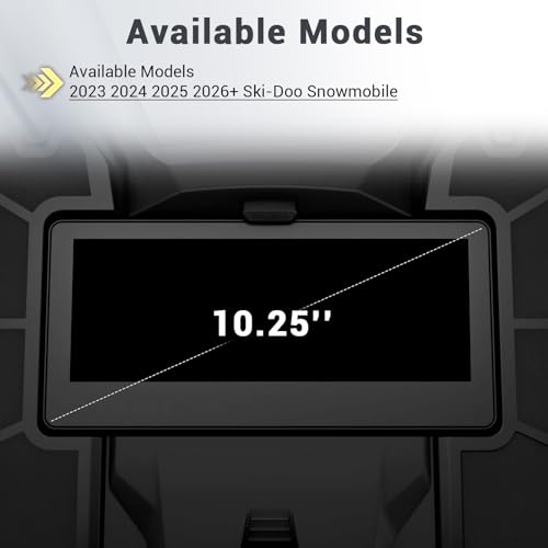 Compatible with Ski-Doo 2023 2024 2025 2026 Screen Protector for Skidoo 10.25 Screen Protector, Touchscreen Cover Screen Saver for Ski Doo Snowmobile Accessories Tempered Glass Protective Film 2-Pack