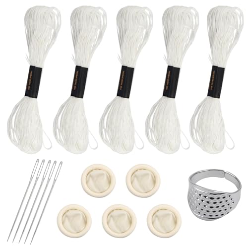 Image of 1PCS Sashiko Kit, Sashiko Supplies and Sashiko Embroidery Kit,Sashiko Embroidery Kit for Beginners Hand Quilting and Mending, Sashiko Kit Beginner Sewing Supplies