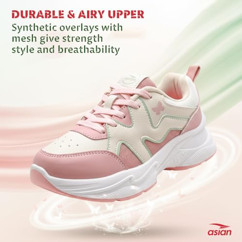 Image of ASIAN Aroma-11 Women's Sneakers | Trendy Lightweight Shoes for Women | Soft Arch Support, Grippy Outsole & Stylish Design for Casual, Travel & Everyday Style for Girls