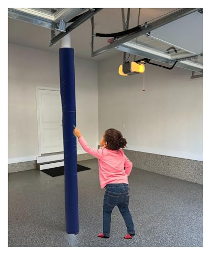 YLLFFLL 6 Feet Height Basement Pole Column Padding Wrap Around, Padded Pole Covers for Metal Poles, Impact Resistant Replacment Round Column Post Protective Pads, Inside Outside(Blue-6ft Tall,Dia-7