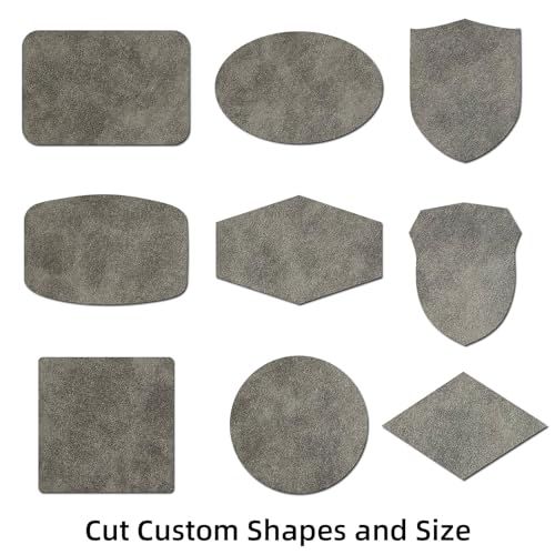Écussons en cuir synthétique gris laser haut de gamme pour veste - 4