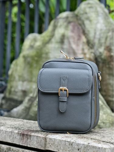 Image of Leather Crossbody Bag for Women,Anti-Theft Messenger Bag with Large Capacity,Built-in Purse Card Slots Shoulder Sling Bag
