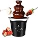 MINI Chocolate Fountain Machine Electric Chocolate Fondue Fountain Machine Stainless Steel for Chocolate Candy Butter Cheese