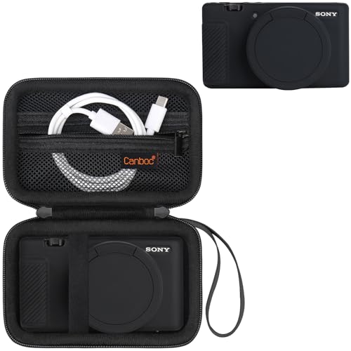Funda rígida Canboc para cámara Sony ZV-1, color negro miniatura 1