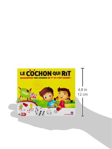 Dujardin - Le Cochon qui Rit par 2 - Jeu de société pour enfant - A jouer en famile - 2 joueurs - Dès 4 ans