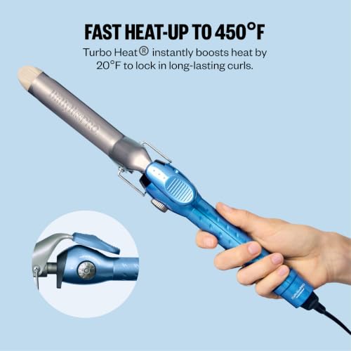 Image of BaBylissPRO Nano Titanium Spring Curling Iron, Professional Hair Wand, Tool for Stylists, Nano Titanium Technology for Tight Curls or Loose Waves