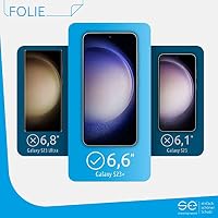 2x se® 3D SCHUTZFOLIE Transparent für Samsung Galaxy S23 Plus,Selbstheilend, 100% Fingerabdruck & FaceID kompatibel, einfache blasenfreie Installation, Ultra-Klar, Stoß-Kratzfest, aus Deutschland – Ansicht 4
