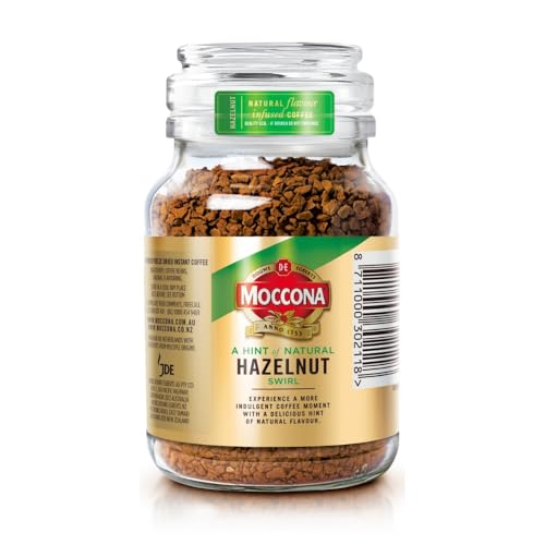 Image of Moccona Hazelnut Flavoured Instant Coffee 95g | Imported Coffee | Premium Arabica & Robusta Blend | Freeze-Dried | Bold & Strong Flavor