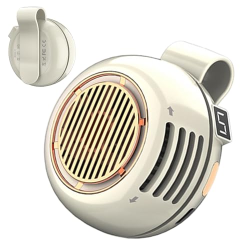 Clip On Fan - Rechargeable Bladeless Mini Cooling Device, 360 Degree Rotatable Portable Air Circulator, Quiet Personal | Neck Wa