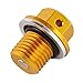 Produktbild H2Racing Motor Gold M14 x P1.5 Magnetisch Ölablassschraube Schrauben für Yamaha FZ-07 FZ1 Fazer YZF-R1/R6/R7 FZ6/R MT-01,DRAGSTAR1100,Virago 1000/535/700/750 XJ550 XJ6F/S,YZF1000R,XJR1200,TDM850/900
