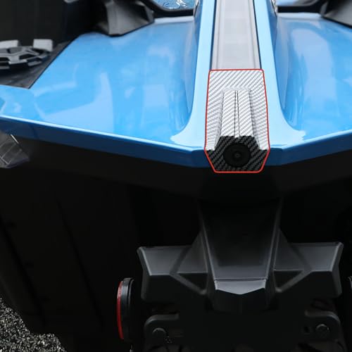 Image of Rear Camera Trim Cover for Polaris Slingshot, Carbon Fiber Pattern Rearview Camera Decorative Frame Behind Camera Lid Rear Camera Protector for Polaris Slingshot 2020-2024 Accessories