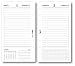Ricambio agenda giornaliero bianco (9,5 x 17) ricambio a 6 fori agenda organizer - 2022