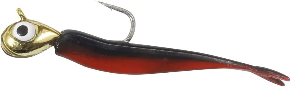 Northland Fishing Tackle Impulse Rigged Tungsten Mini Smelt Jig for Ice Fishing Panfish, Assorted Sizes and Colors