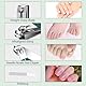 Robustes Nagelknipser-Set mit Glas-Nagelfeile zum Auffangen und Aufbewahren für dicke, eingewachsene Nägel, mit scharfem Finger- und Fußnagelknipser aus Edelstahl für Senioren, Männer und Frauen