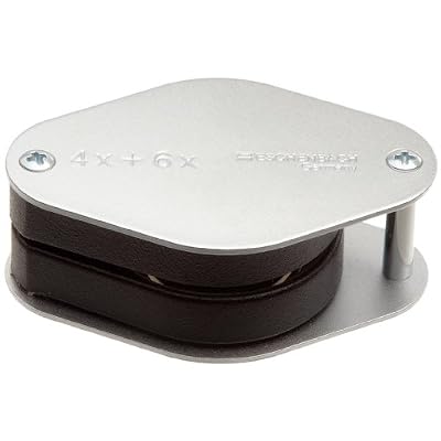 Eschenbach 1187 Biconvex Precision Folding Loupe Magnifier, 10x Magnification, 40 Diopter, 30mm Lens Diameter