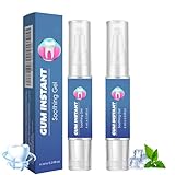 Zahnfleisch Repair Gel 2 Stück, Teeth Repair Gel zur Zahnfleischpflege, Gum Ease Zahnfleisch mit Pfefferminzextrakt, beruhigt gereiztes sorgt für frischen Atem