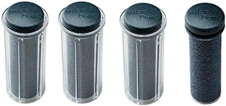 Emjoi Micro-Pedi Black Super-Coarse Refill Rollers/Set of 4