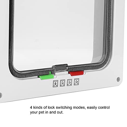 Porta para animais de estimação com vários modos de bloqueio, portão removível para animais de estim