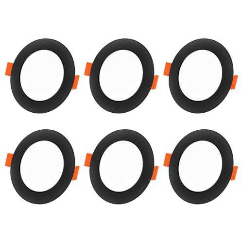 DUSKTEC Spot LED Encastrable Noir Connectée Bluetooth Alexa, 2700K-6000K Blanc Chaud et Froid Reglable Intensite, Spot IP44 Salle de Bain 10W 220V, Dimmable...