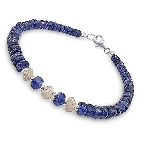 Genuine Sapphire and real raw diamond...