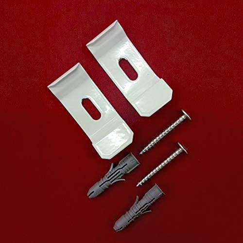 2 Stück Duo Doppelrollo Wandträger und Deckenträger Träger Metall für...