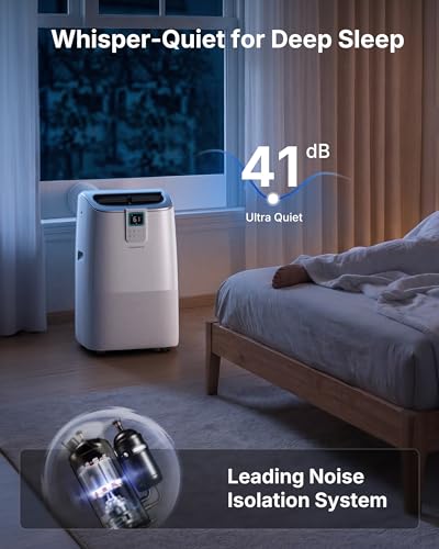 Temprium 14000 BTU Portable Air Conditioners up to 750 Sq.ft, Quiet AC for Bedroom with 41dB, Silent Mode, 24H Timer, 4-in-1 Smart Portable AC Unit with Drainage-free Cooling, APP/Voice/Remote Control - Image 2