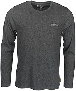 JCB - Workwear - Men's Long Sleeved T-Shirts -Trade T-Shirt - Grey/Marl - Small