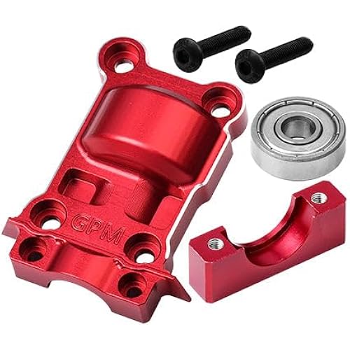 Aluminum 7075 Alloy Rear Lower Gear Cover for Traxxas 1:5 XRT 8S / X Maxx 6S / X Maxx 8S / X Maxx Ultimate 8S / XRT Ultimate 8S Monster Truck Upgrades - Red