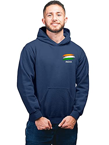 India Flag Design Printed Hooded Neck 