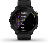 Garmin Forerunner 55, 42mm GPS running smartwatch, easy to use, lightweight, training guidance, safety & tracking features, up to 14 days battery life, Black - 6