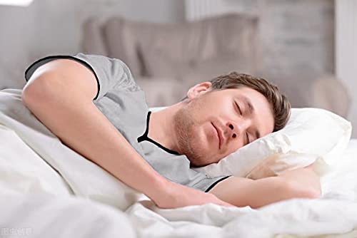 Mens Nightgown Henley Night Shirt for Sleeping Short Sleeve Nightgown Big and Tall, Loose Kaftan Sleepwear2