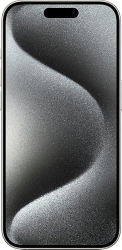 Image of Apple iPhone 15 Pro Max, 256GB, White Titanium - Unlocked (Renewed)