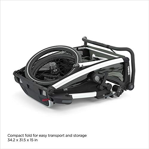 Thule, Chariot Lite 2, Trailer/Stroller, Agave, Uni, Unisex-Adult, 1 Count (Pack of 1), 10203022 - Image 6