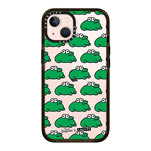 CASETiFY �C���p�N�g�P�[�X iPhone 13 - Froggies - �N���A �u���b�N
