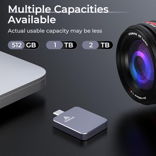 Dylesn 256GB Creator SSD 1050MB/S Type C Drive Thumb Drive Memory Stick — view 3