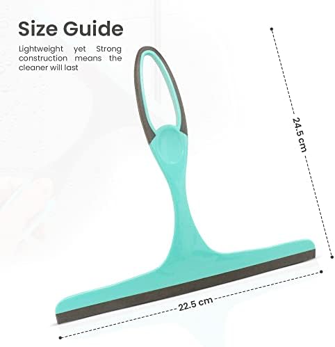 Shower Squeegees with Silicone Wiper Blades as Window Squeegee - 22.5 cm Shower Squeegee as Shower Cleaner - Winsome Squeegee Shower Cleaner and Floor Squeegee (Pack of 1)