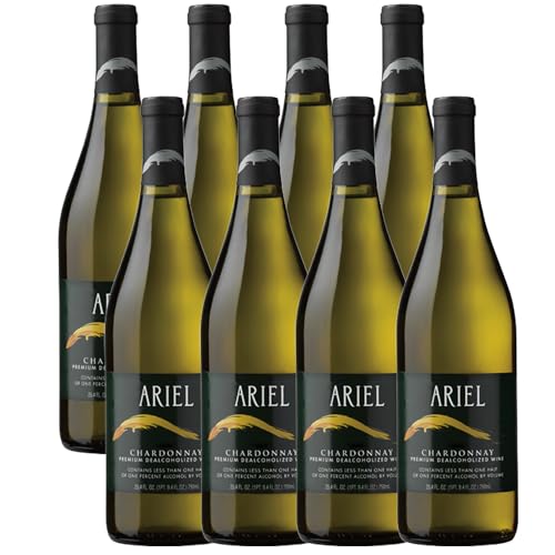 Ariel Chardonnay Non-Alcoholic White Wine Bundle 8 Pack