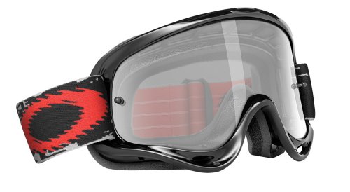 Oakley O-Frame with Clear Lens included MX Goggles O-Frame Sand MX & Clear AF Lens (Jet Black/Grey, One Size)