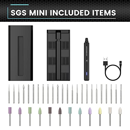 Am Arrowmax 199211-B Mini Electric Engraving Pen, 36 Bits With Aluminum Case, Bluetooth, App, Cordless Mini Rotary Tool thumb #6