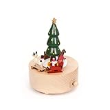 Christmas Tree Hardwood Music box