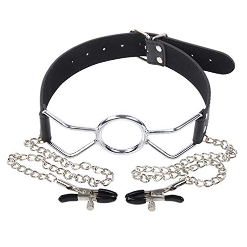 EXCEART 1 plugue bucal com braçadeiras, clipe para mamilo, grampos para mamilo, anéis para mamilo, j