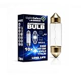 Light Galaxy ... Ihr Lichtlieferant Soffitte 36mm C5W 12V 5W SV8.5 für Auto Anhänger Innenraum Kennzeichen Kofferraum Beleuchtung – 10er Set