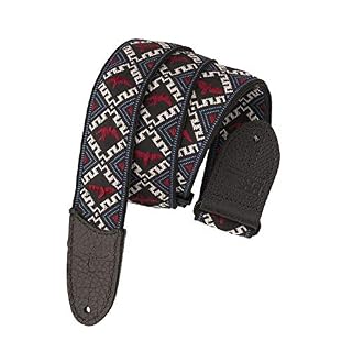 PRS Guitars Sangle Jacquard Hootenanny Style 5,1 cm Oiseaux rouges, blancs et bleus (ACC-3173) - Les Beatles, Paul McCartney, John Lennon, RIngo Starr, George Harrison