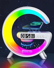 Waveloop Speaker Alarm Clocks for Bedrooms with Wireless Charging and G Bluetooth Speaker, Sunrise photo Waveloop Speaker Alarm Clocks for Bedrooms with Wireless Charging and G Bluetooth Speaker, Sunrise