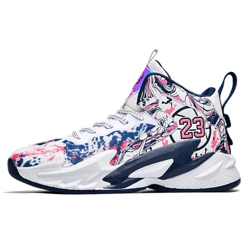 Image of Men's Basketball Shoes Fashion Printed Sneakers