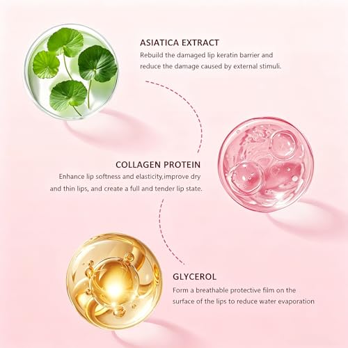 Charm Kiss 40 Pairs Collagen Lip Mask and Eye Mask, Pink Hydrating Eye Patches & Diminishing Lip Wrinkle Crystal Lip Mask, Deeply nourishes the eye area and lips, Under Eye Patches for Puffy Eyes