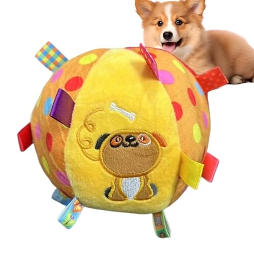 Hundeball Mit Bändern, Plüschweicher Interaktiver Mit Bändern, Anregendes Hundespielzeug- Für Reisen, Am, Am Pool, Im Park, Hof Und Garten, Zuhause, Drinnen Und