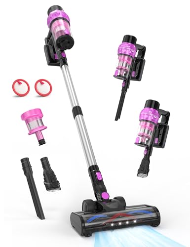 Aspiron Cordless Vacuum Cleaner,550W/55KPA Cordless Stick Vacuum Cleaner with Smart